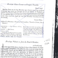Lettre de Voltaire à D'Alembert, 16 avril 1765