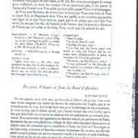 Lettre de Voltaire à D'Alembert, 15 mars 1771