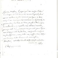 Lettre de D'Alembert à Moncrif, 17 janvier 1753