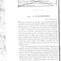 Lettre de Frédéric II à D'Alembert, 13 janvier 1782