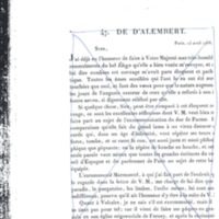 Lettre de Frédéric II à D'Alembert, 24 mars 1768