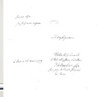 Lettre de D'Alembert à Amelot de Chaillou, 26 mars 1779