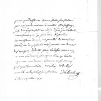Lettre de D'Alembert à Henault, 12 juillet 1751
