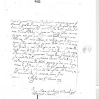 Lettre de Astori à D'Alembert, 6 février 1779