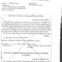 Lettre de Voltaire à D'Alembert, 28 février 1770