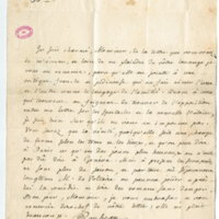 Lettre de Rousseau Jean Jacques à D'Alembert, 15 février 1761