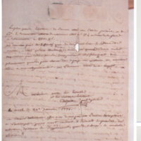 Lettre de Despiau à D'Alembert, 20 janvier 1770