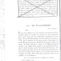 Lettre de D'Alembert à Frédéric II, 21 juin 1782