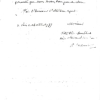 Lettre de D'Alembert à Brissot, 14 octobre 1777