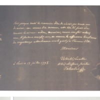Lettre de D'Alembert à Espagnac Marc René, 13 juillet 1778