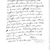 Lettre de Frédéric II à D'Alembert, 28 juillet 1770