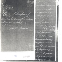 Lettre de Lespinasse dictant à D&#39;Alembert à Condorcet, 7 août 1769