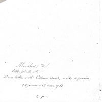 Lettre de D'Alembert à Collenot David, 26 janvier 1782