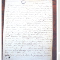 Lettre de Lespinasse dictant à D'Alembert à Condorcet, 13 juillet 1769