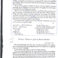 Lettre de Voltaire à D'Alembert, 19 mars 1770