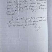Lettre de Amelot de Chaillou à D'Alembert, 6 septembre 1776