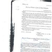 Lettre de Voltaire à D'Alembert, 13 février 1771