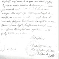 Lettre de D'Alembert à Crillon Louis Athanase, 1771