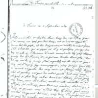 Lettre de Lagrange à D'Alembert, 1er septembre 1764