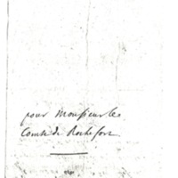 Lettre de D'Alembert à Rochefort d'Ally Jacques, 3 août 1767