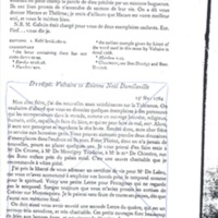 Lettre de Voltaire à D'Alembert, 13 février 1764