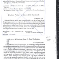 Lettre de Voltaire à D'Alembert, 25 août 1766