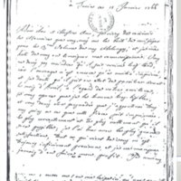 Lettre de Lagrange à D'Alembert, 15 janvier 1766