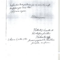 Lettre de D'Alembert à Choiseul, 6 juillet 1780