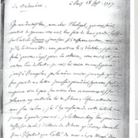 Lettre de D'Alembert à Morellet, 18 septembre 1757