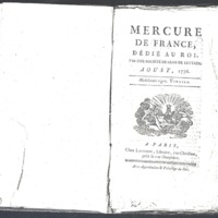 Lettre de D'Alembert à Mercure de France, 25 juillet 1776