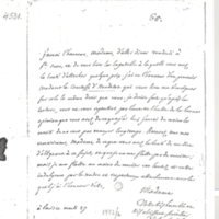 Lettre de D'Alembert à Mme Necker (Curchod), 27 octobre 1778