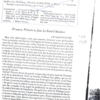Lettre de Voltaire à D'Alembert, 4 septembre 1767
