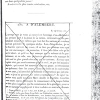 Lettre de D'Alembert à Frédéric II, 9 février 1781