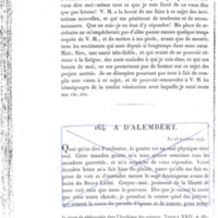 Lettre de D'Alembert à Frédéric II, 3 octobre 1775