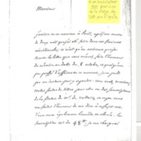 Lettre de D'Alembert à Non identifié, 21 novembre 1770