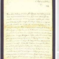 Lettre de D'Alembert à Mme Du Deffand (Vichy Chamron), 19 octobre 1753