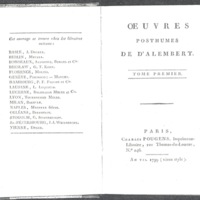 Lettre de Frédéric II à D'Alembert, 22 octobre 1776