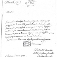 Lettre de D'Alembert à Collenot David, 16 mars 1782