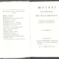 Lettre de Keith à D'Alembert, 4 février 1765