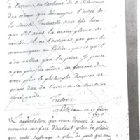 Lettre de Frédéric II à D'Alembert, 17 février 1770