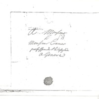 Lettre de D'Alembert à Cramer, 18 octobre 1750