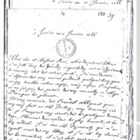 Lettre de Lagrange à D'Alembert, 1er janvier 1766
