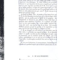 Lettre de Frédéric II à D'Alembert, décembre 1764