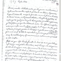 Lettre de D'Alembert à Voltaire, 22 septembre 1767