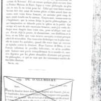 Lettre de Frédéric II à D'Alembert, 22 février 1782