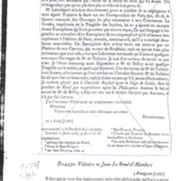 Lettre de Voltaire à D'Alembert, 3 août 1767