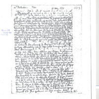 Lettre de Nau à D'Alembert, 11 mai 1771