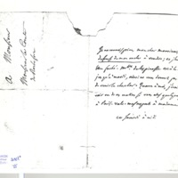 Lettre de D'Alembert à Rochefort d'Ally Jacques, septembre 1767