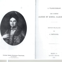Lettre de D'Alembert à Razoumovski, 3 novembre 1764