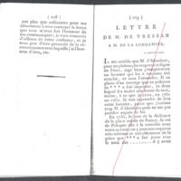 Lettre de D'Alembert à Tressan, juillet 1771